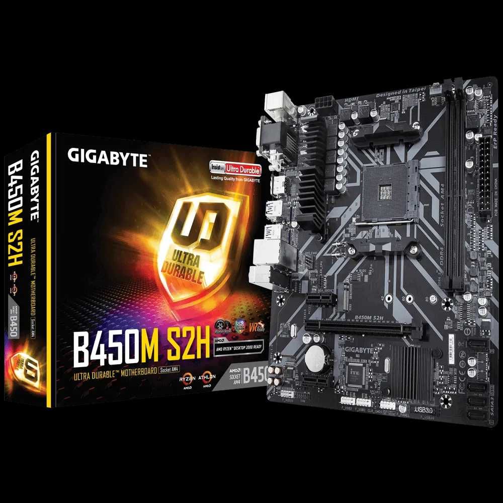 Материнская плата GIGABYTE B450M S2H
