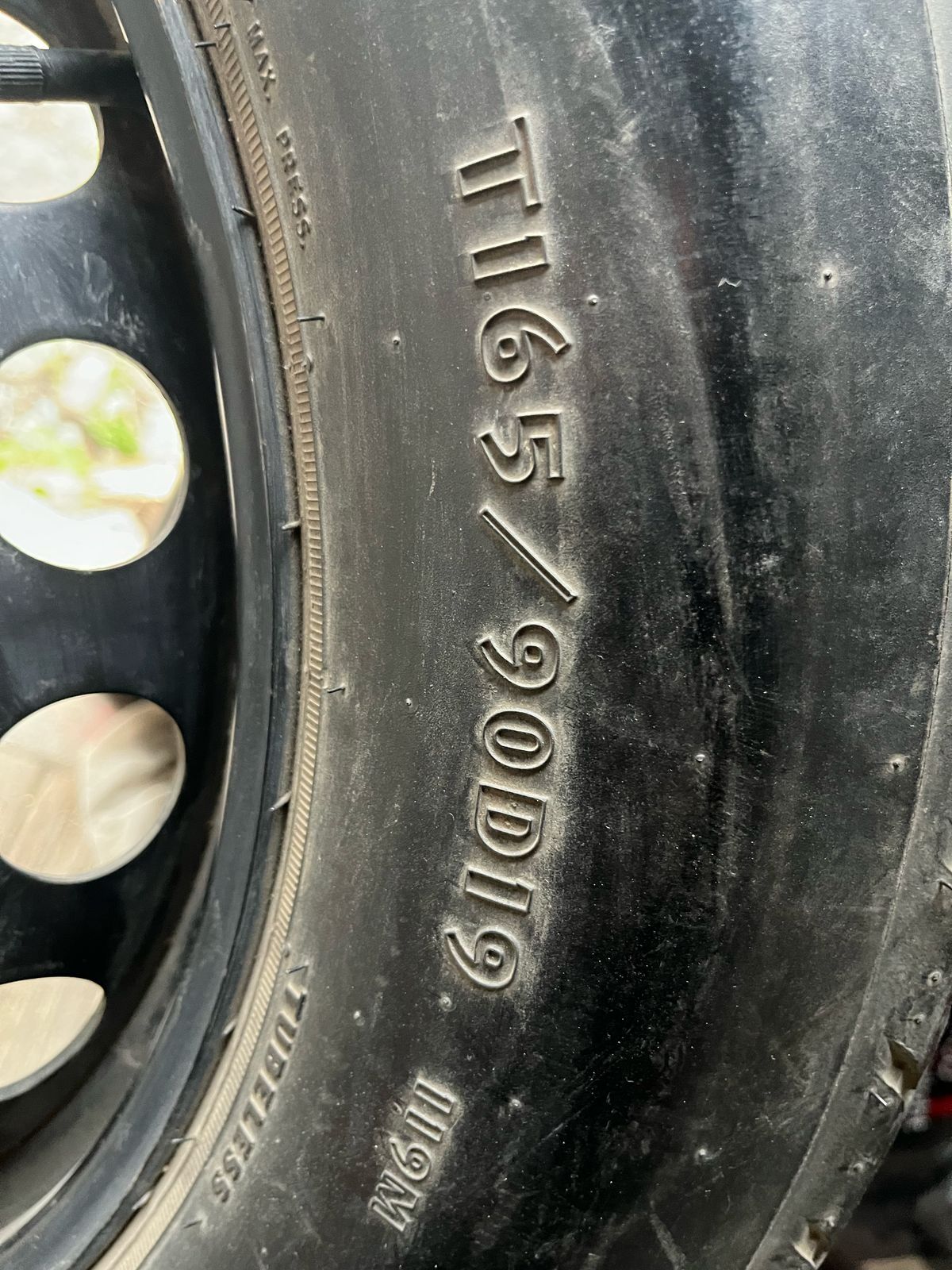 Запаска на Мерседес Мл , Джл С , Джл 165/90/19