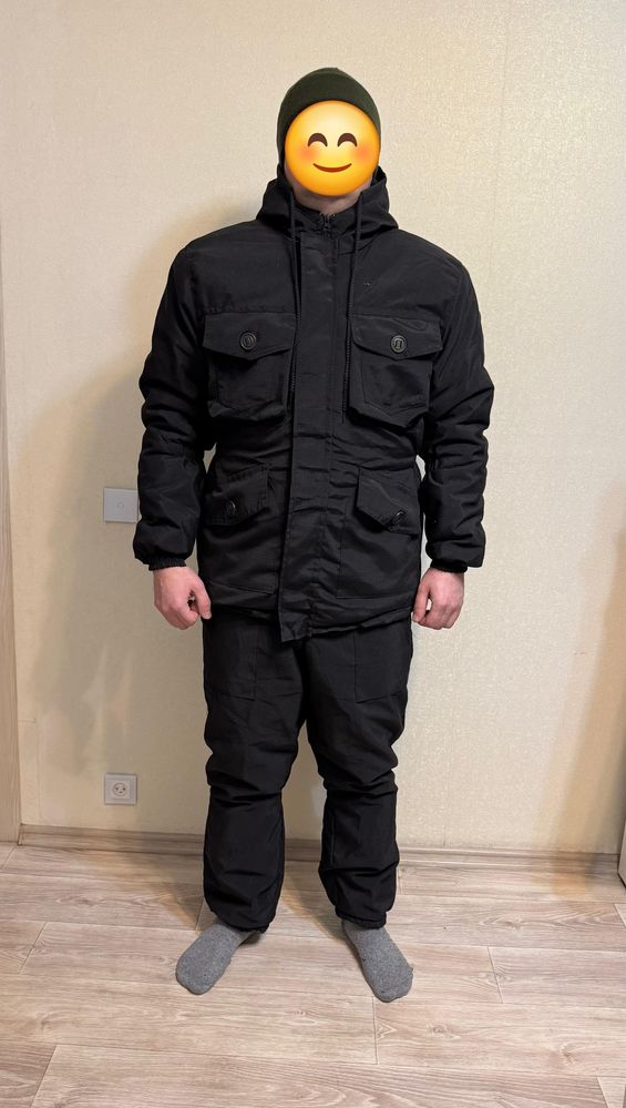 Зимний бушлат с ватными штанами