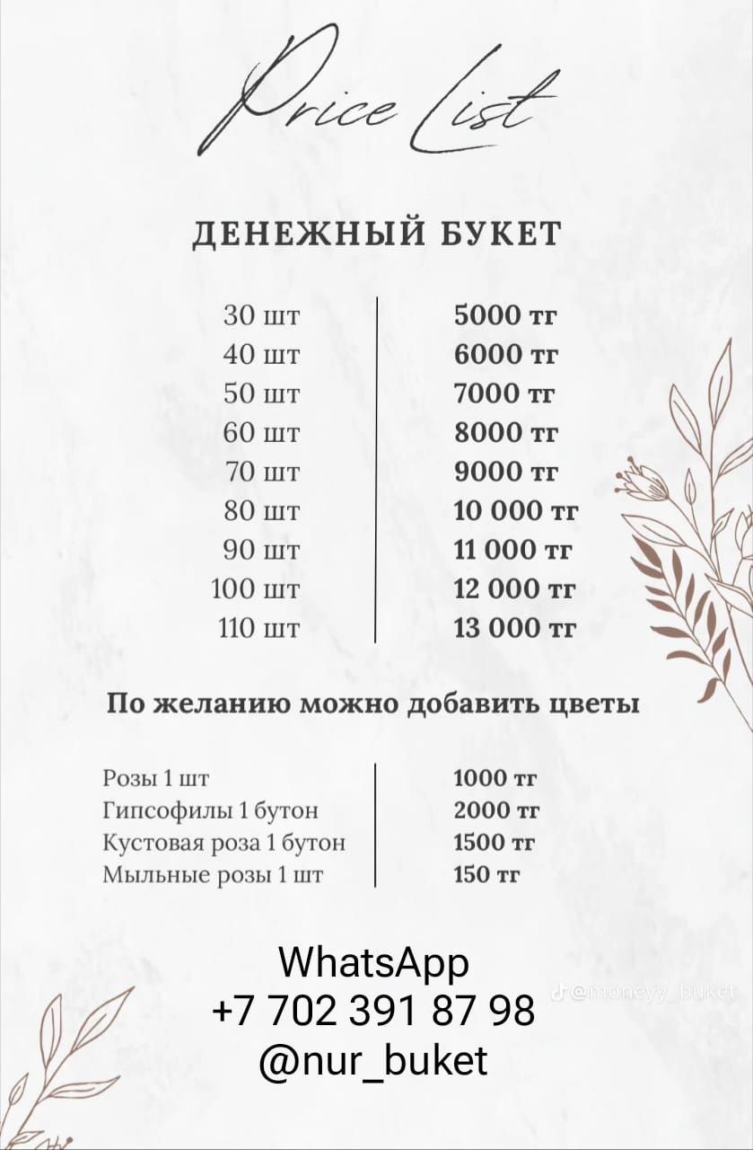 Денежный букет 24/7! Подарок! Обучение курс офлайн и онлайн