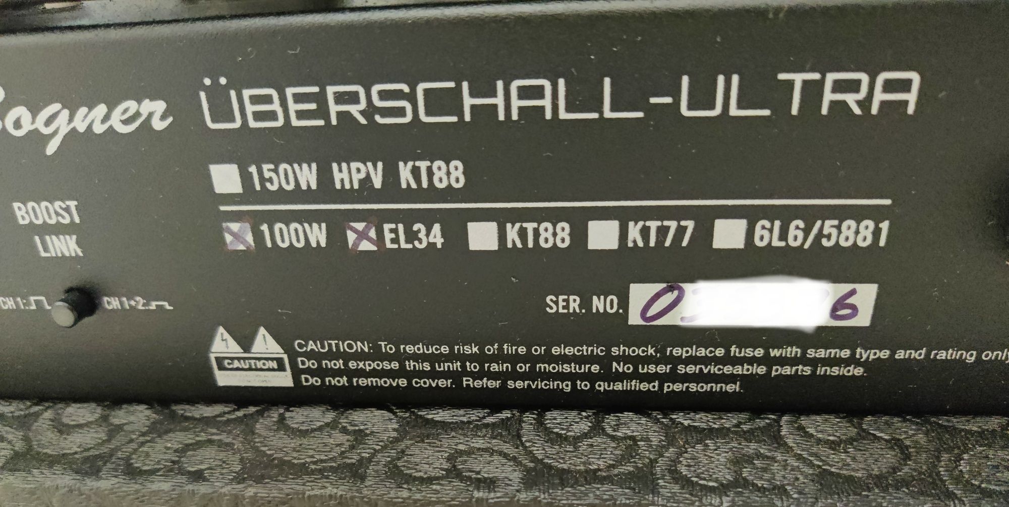 Bogner Uberschall Ultra (EL34) гитарный усилитель