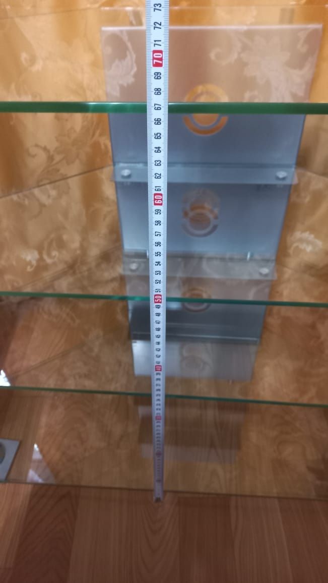 Продам Стеклянный Столик 4 Полочки, Толщина Стекла 9 мм.