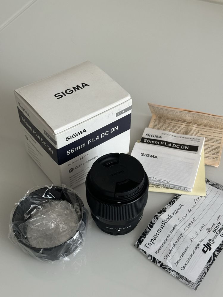 Sigma 16mm f1.4 xmount и 56mm f1.4 для fuji объектив