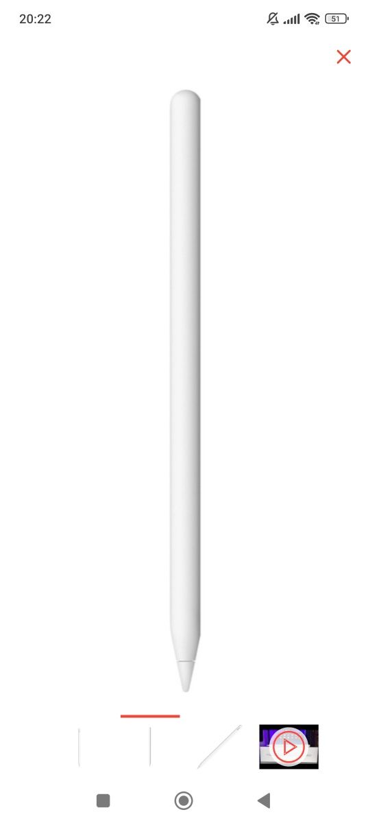 Стилус Apple Pencil 2nd Generation