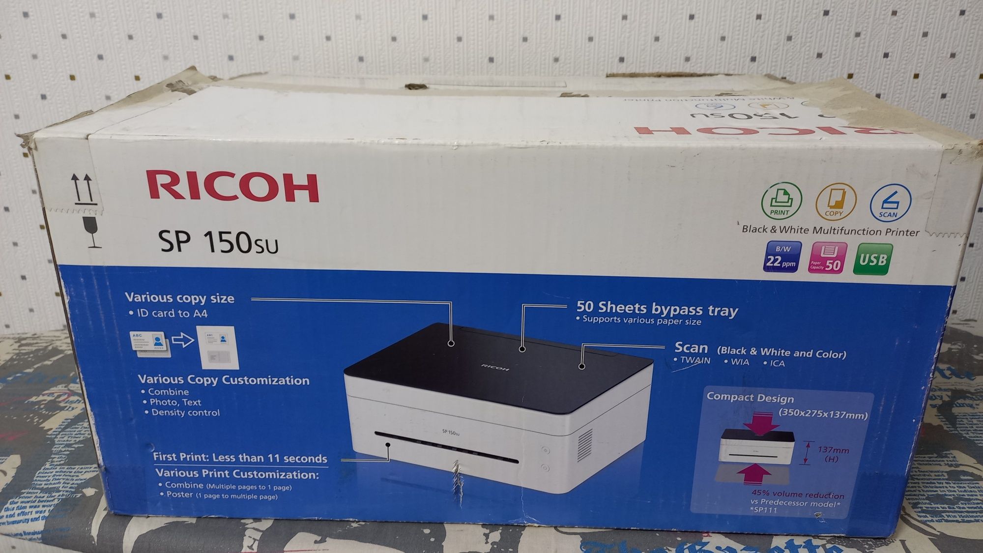 Лазерный принтер Ricoh SP 150su