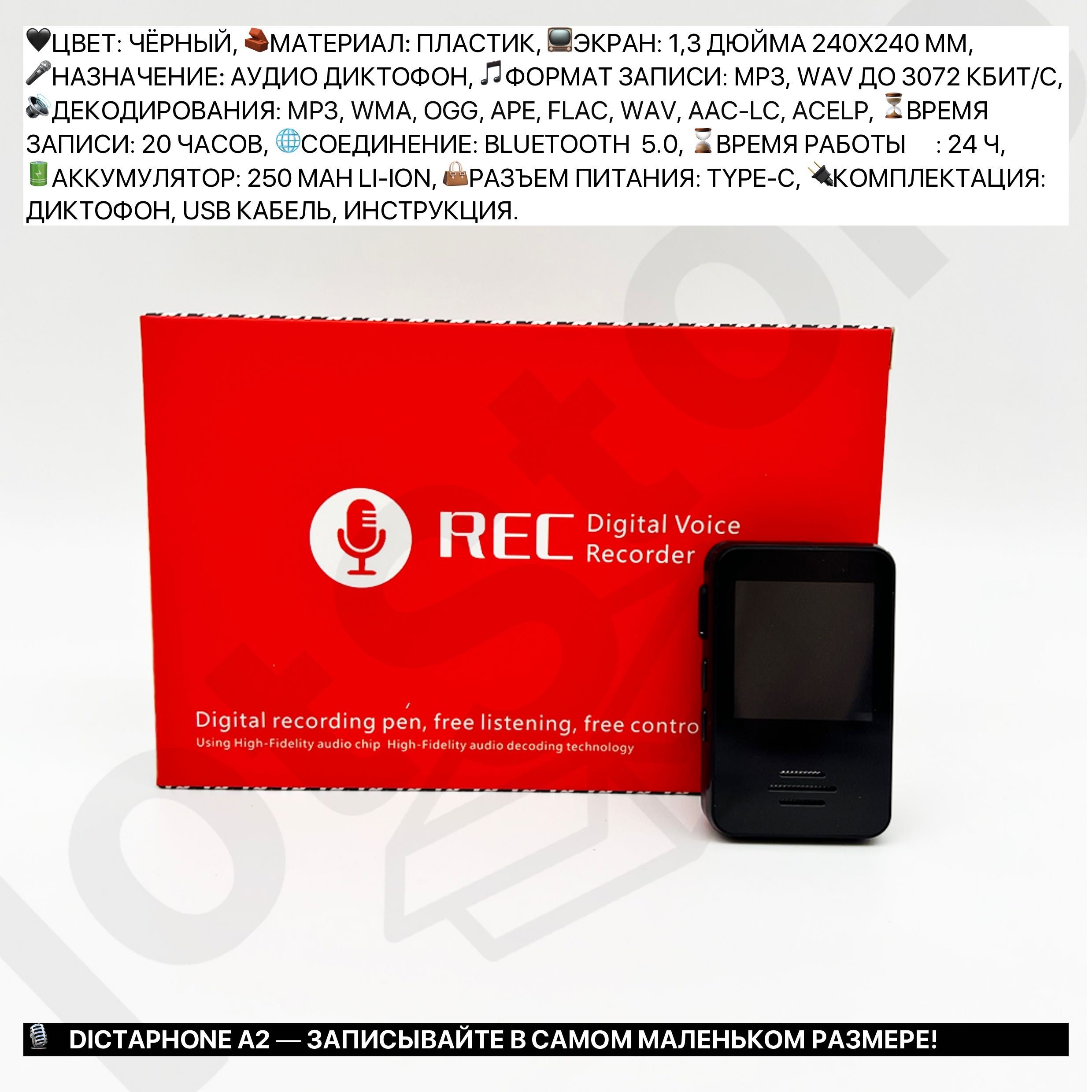 Диктофон маленький для скрытой записи прослушки микрофон часы Chat GPT