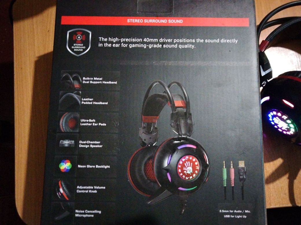 Наушники накладные bloody g300