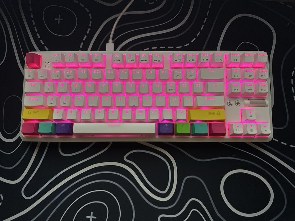 Клавиатура Ajazz k870t, 80%, много вариантов подстветок