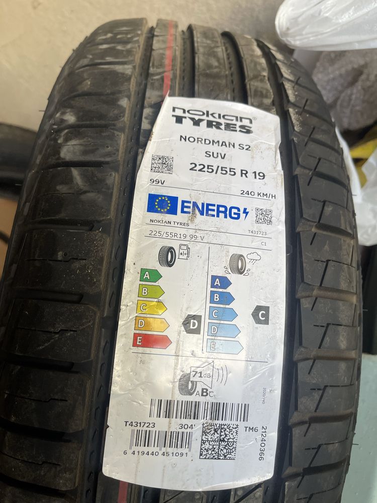 Новые летние шины Nokian 225/55 R19