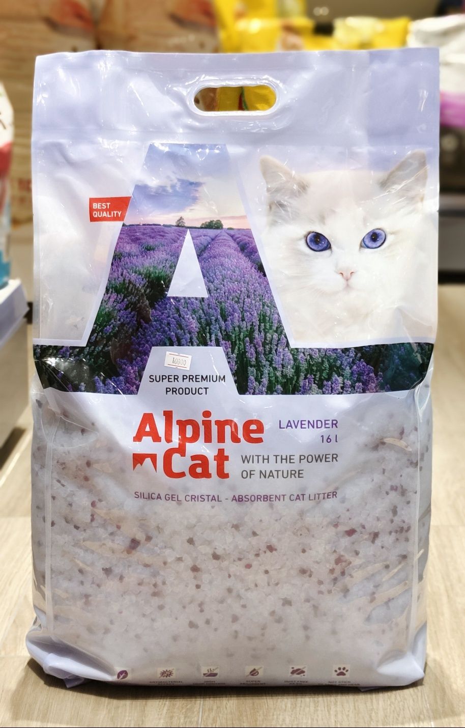 Наполнитель впитывающий силикагелевый Alpinе Cat 16л
