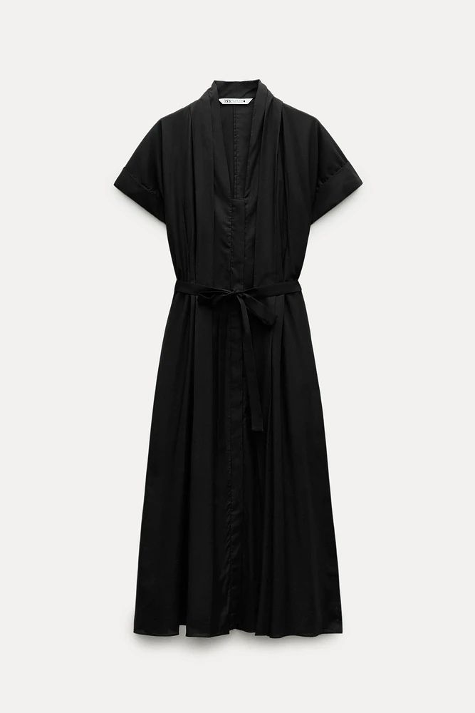 Платье миди из 100% хлопка Zara, размер М, с этикеткой