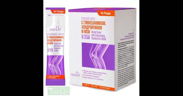 Сироп с хондроитином и глюкозамином, концентрат, Бад для суставов