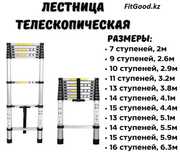 Лестница телескопическая (Алюминий)