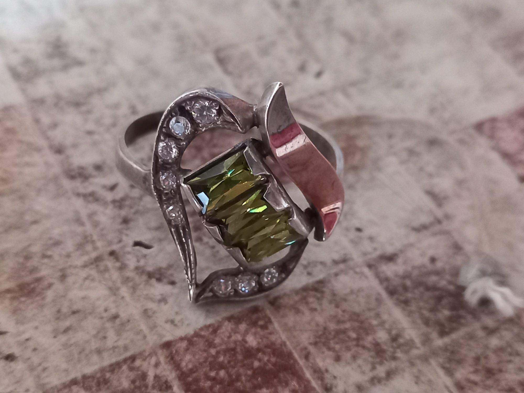 Кольцо серебро 925