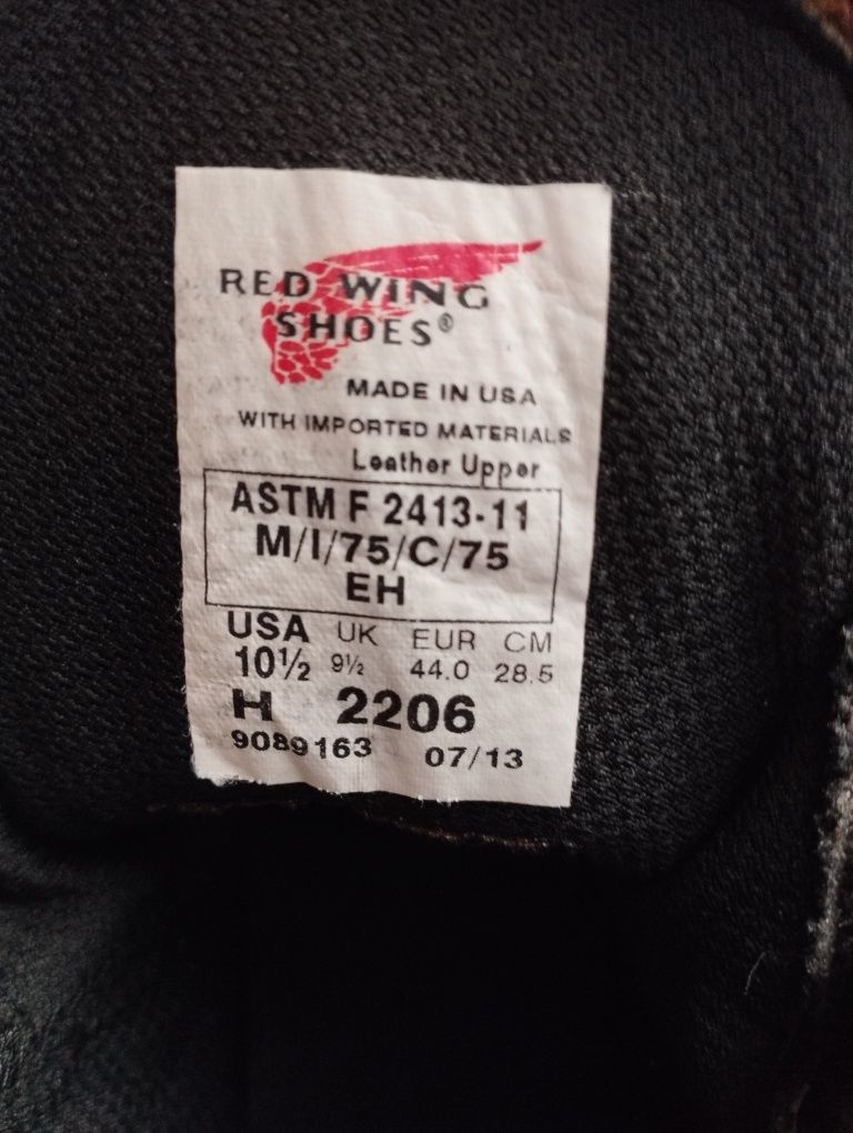 Продам ботинки Фирма RED WING SHOES 44р