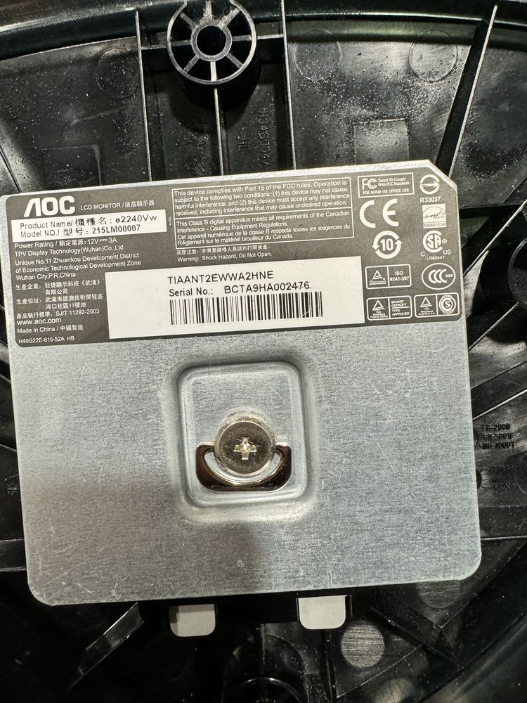 Монитор AOC 60hz