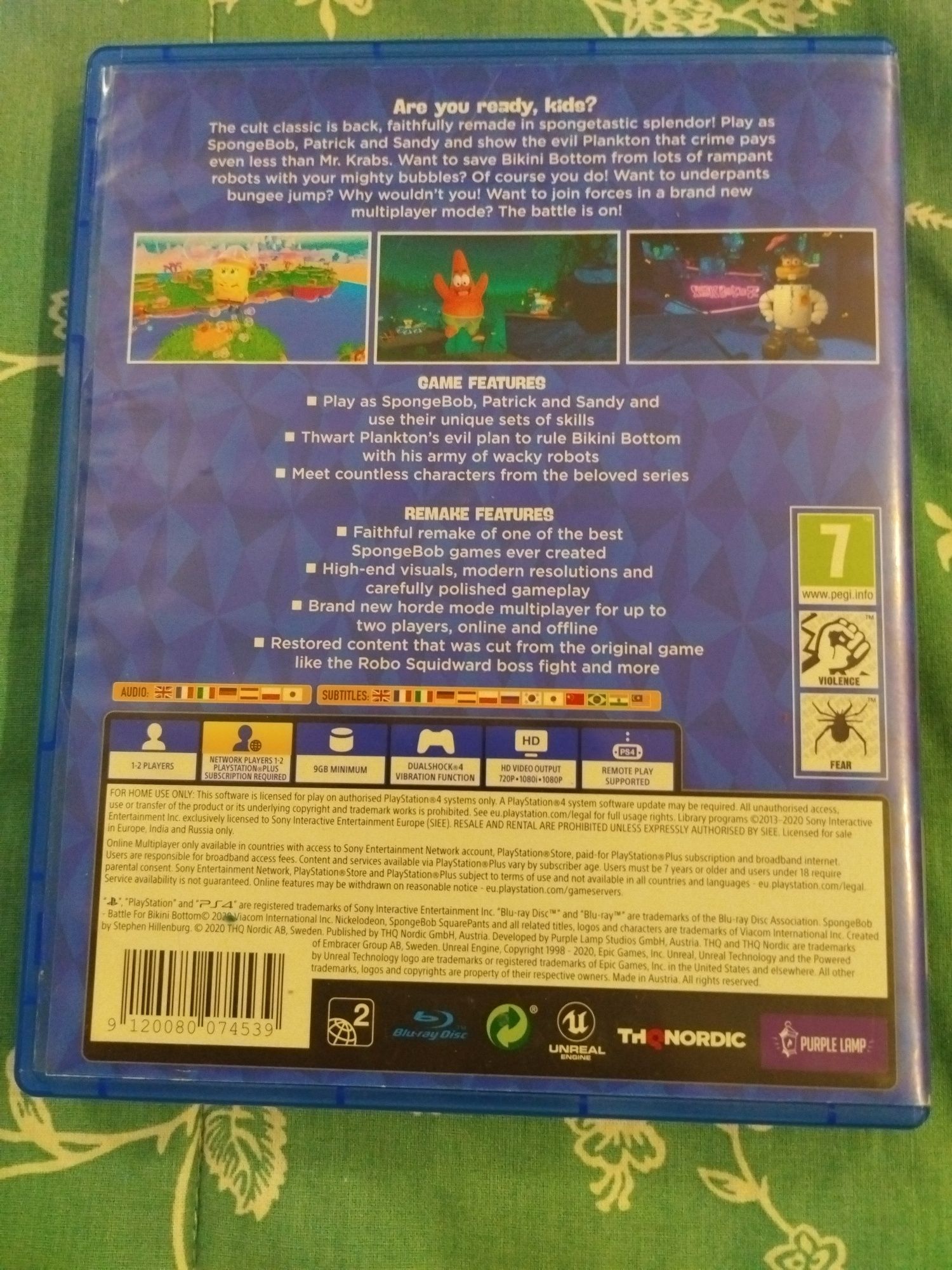 BATTLE for Bikini Bottom/Битва за бикини боттом игра на ps4.