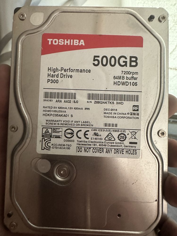 Жесткие диски HDD и SSD