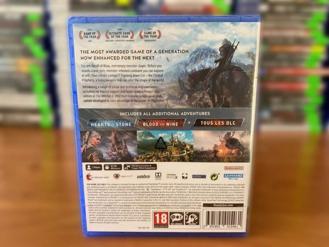НОВЫЙ Ведьмак 3: Дикая Охота Полное ИзданиеPS5/The Witcher 3:Wild Hunt