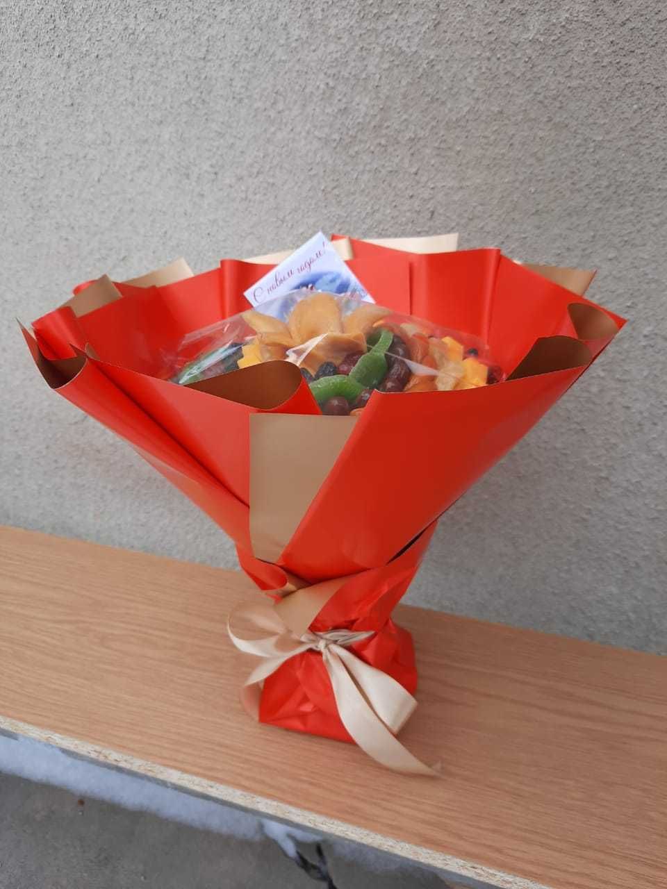 Букеты из сухофруктов Корзины Коробочки Боксы с сухофруктами Подарки