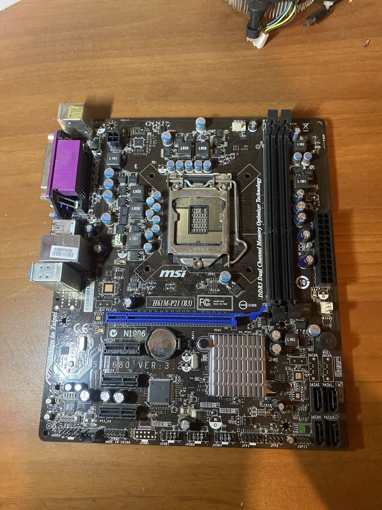 Комплект msi h61-p21 (b3),i3,4gb ram
