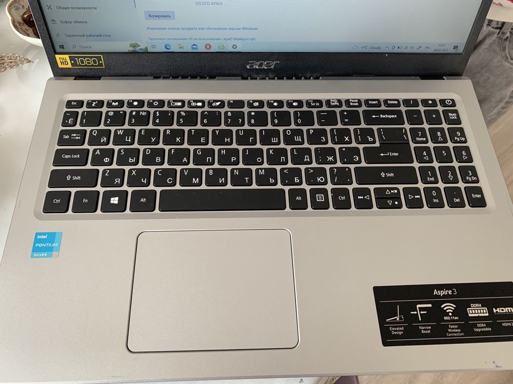 acer aspires 3, 4gb, в отличном состоянии