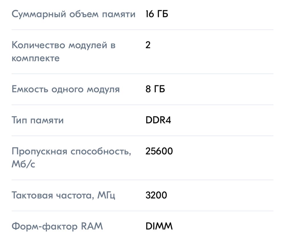 Corsair Оперативная память CMK16GX4M2B3200C16 2x8 ГБ