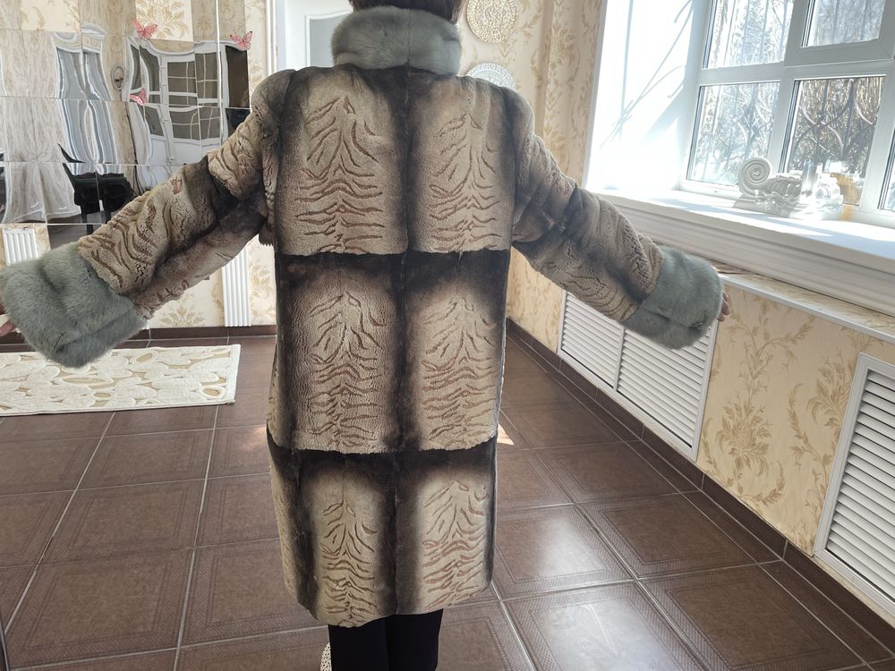 Шуба бобровая щипаная