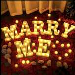 Аренда надпись Marry me . Красная дорожка и свечи в подарок в аренду