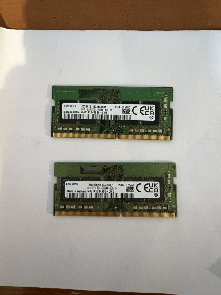 Оперативка ОЗУ Samsung DDR4 SO-DIMM 2×8 ГБ 3200 МГц (16 ГБ комплект)