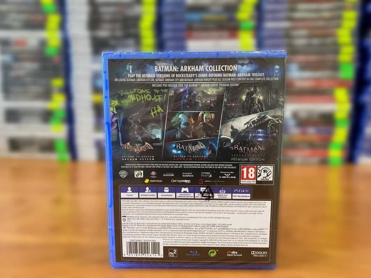 НОВЫЙ Batman: Arkham Collection PS4/PS5 Бэтмен: Коллекция Аркхема