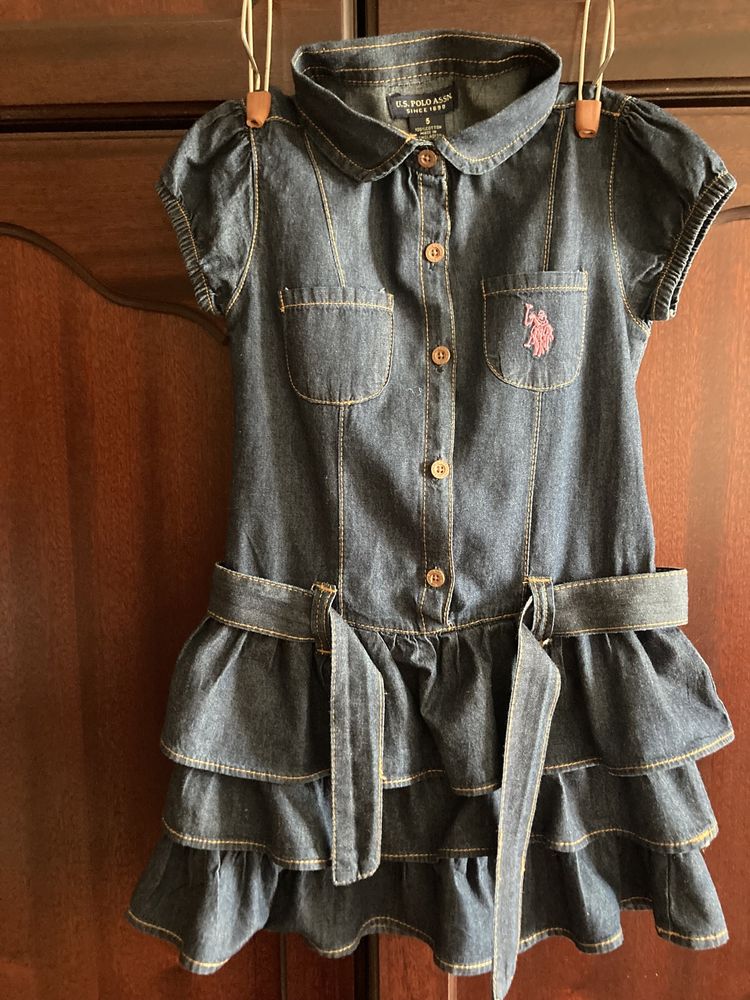 Платье детское джинсовое (U.S.Polo ASSN) размер на 3-5 лет