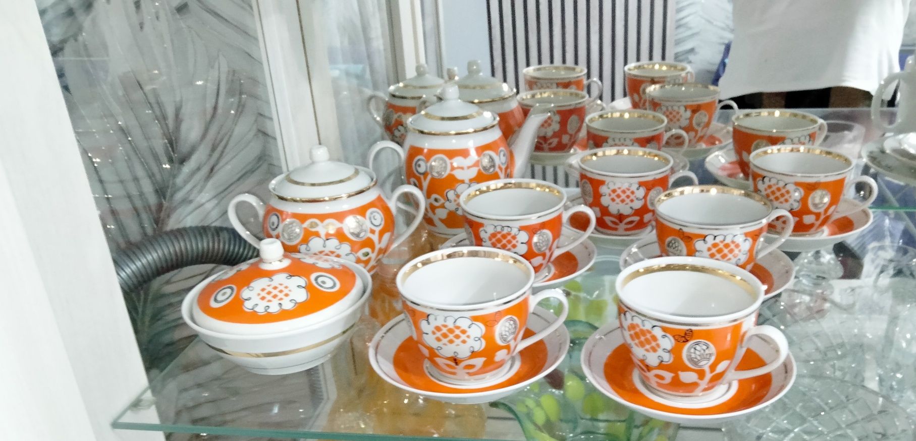 Чайный сервиз. Советский. "Подсолнух"