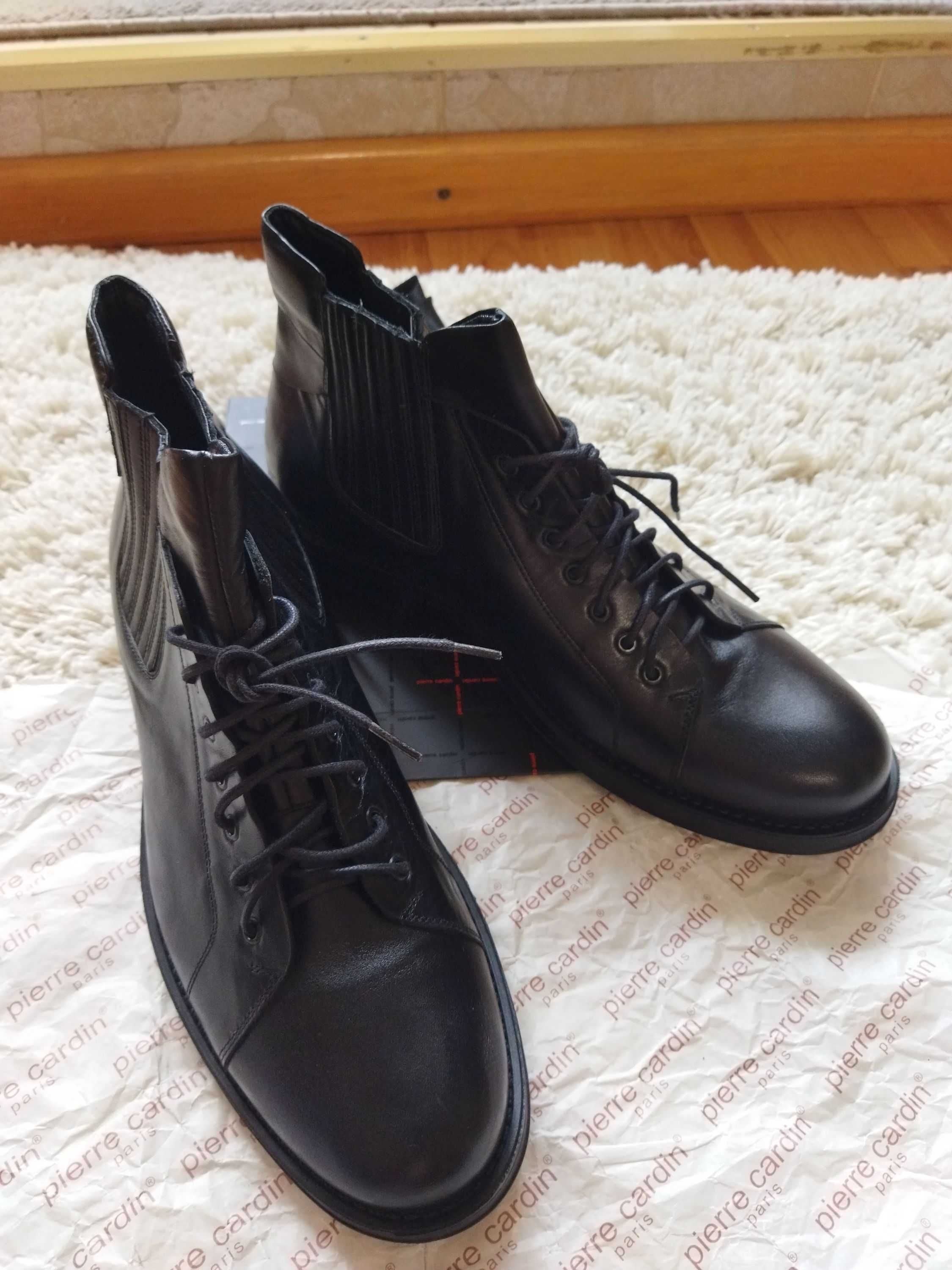 Ботинки модельные Pierre Cardin (Франция),кожа,оригинал,новые,р-р 43