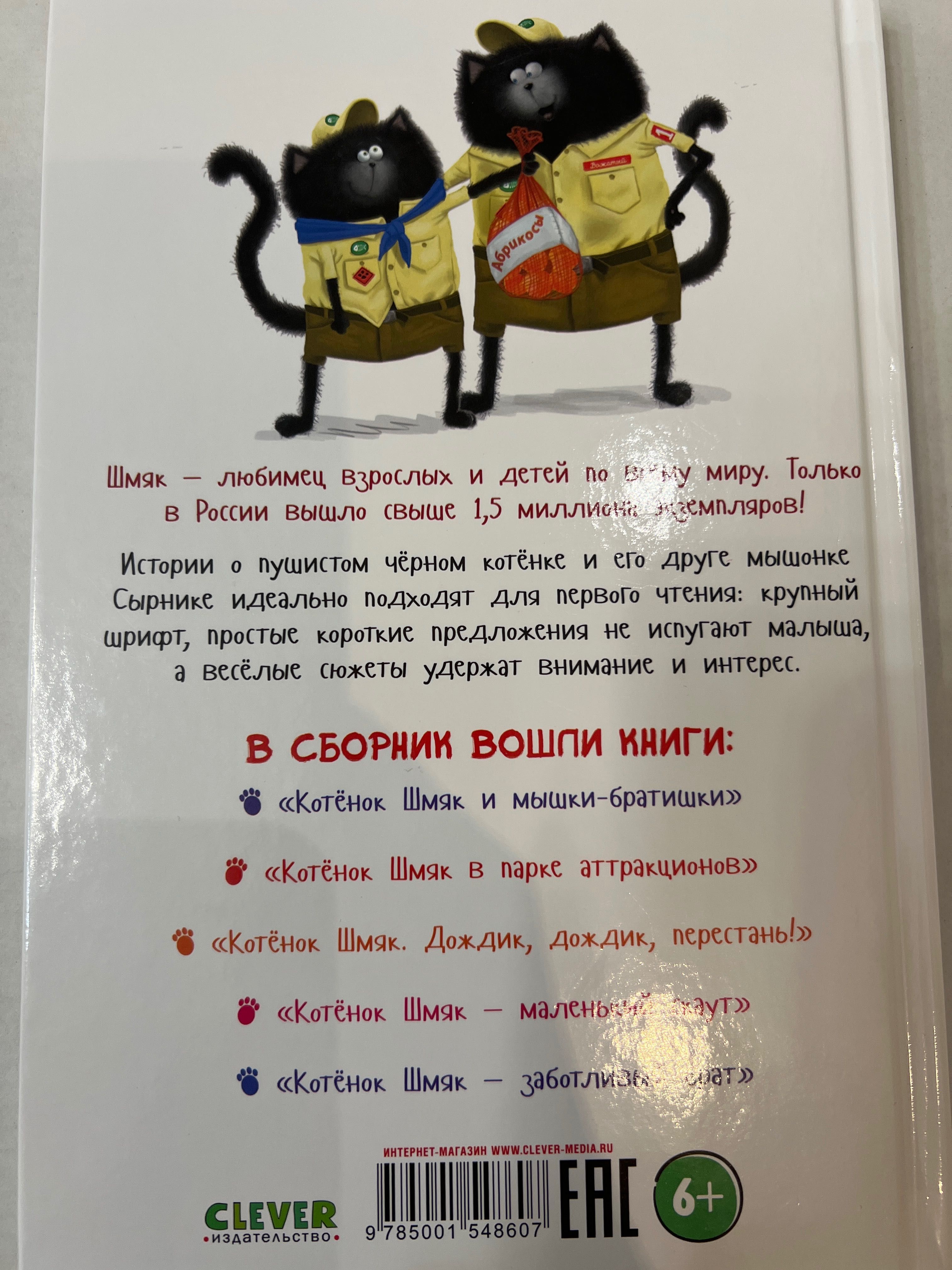 Книга  Котенок Шмяк и Сырник