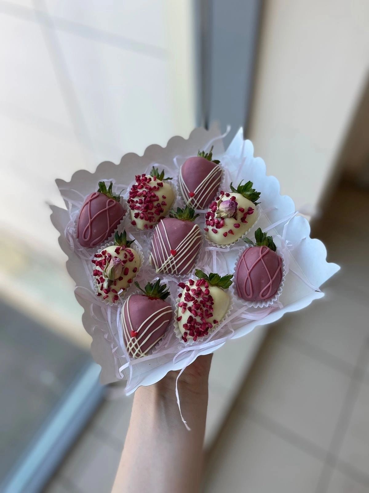 Клубника в шоколаде  коробках