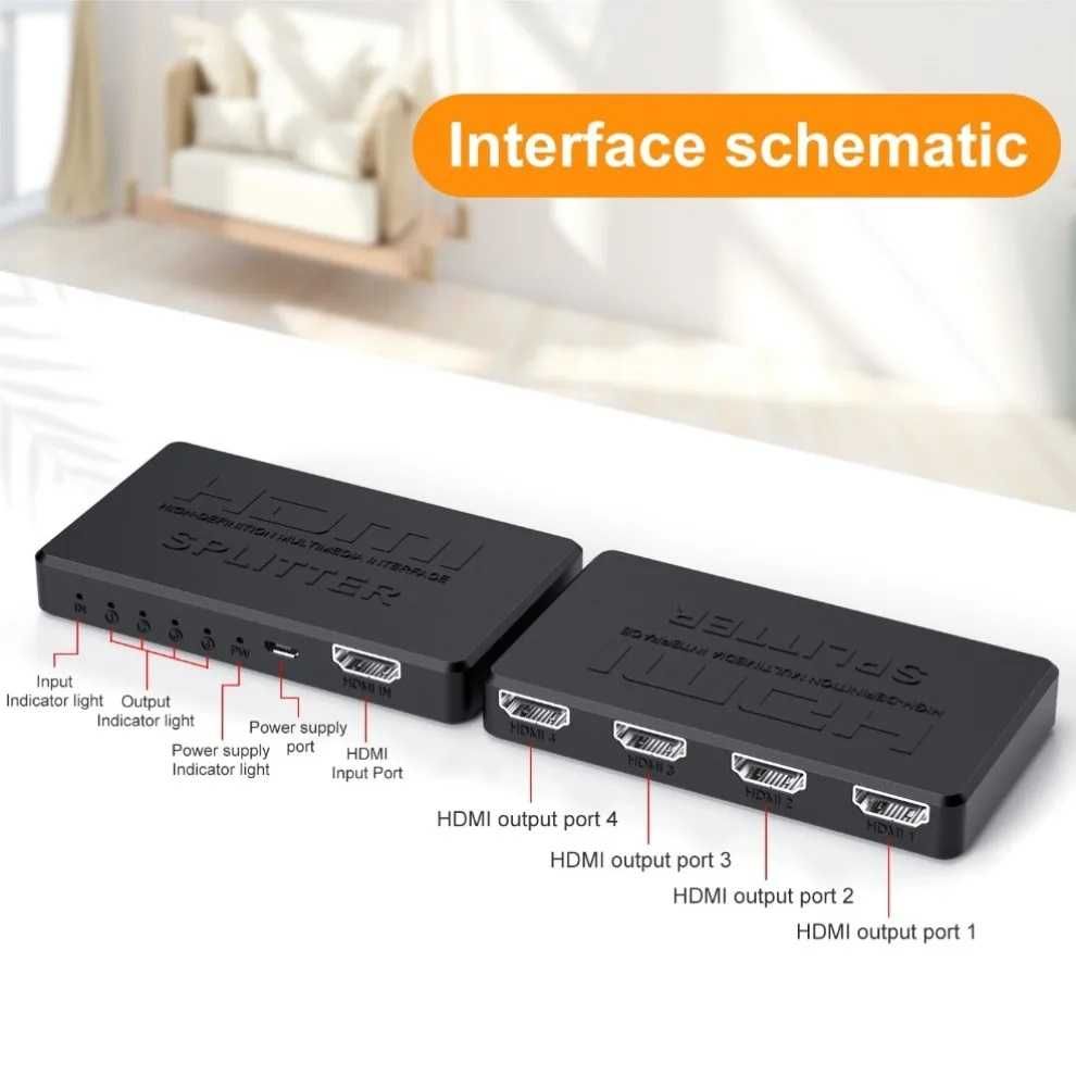 HDMI разветвитель/ сплиттер (Splitter) на 2 или 4 портов