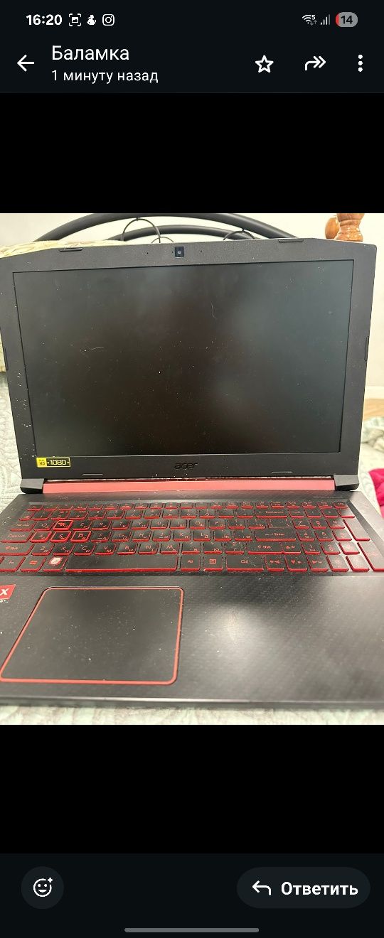 Ноутбук acer в отличном состоянии