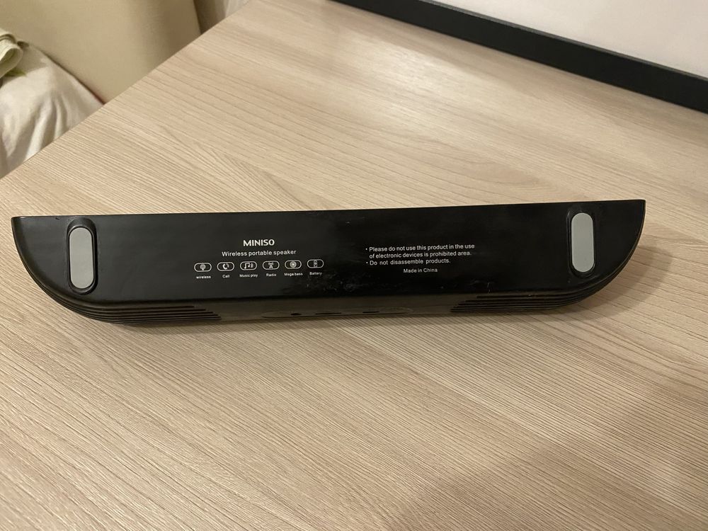 Продам портативный bluetooth спикер колонку MINISO черный