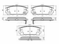 Колодки тормозные задние Новые Chevrolet Captiva
