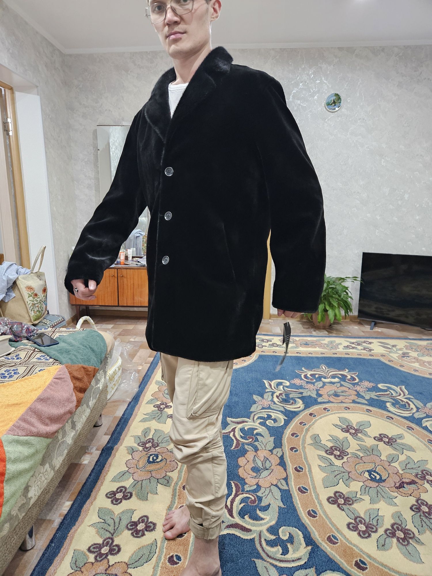 Абсолютно новая шуба для мужчин