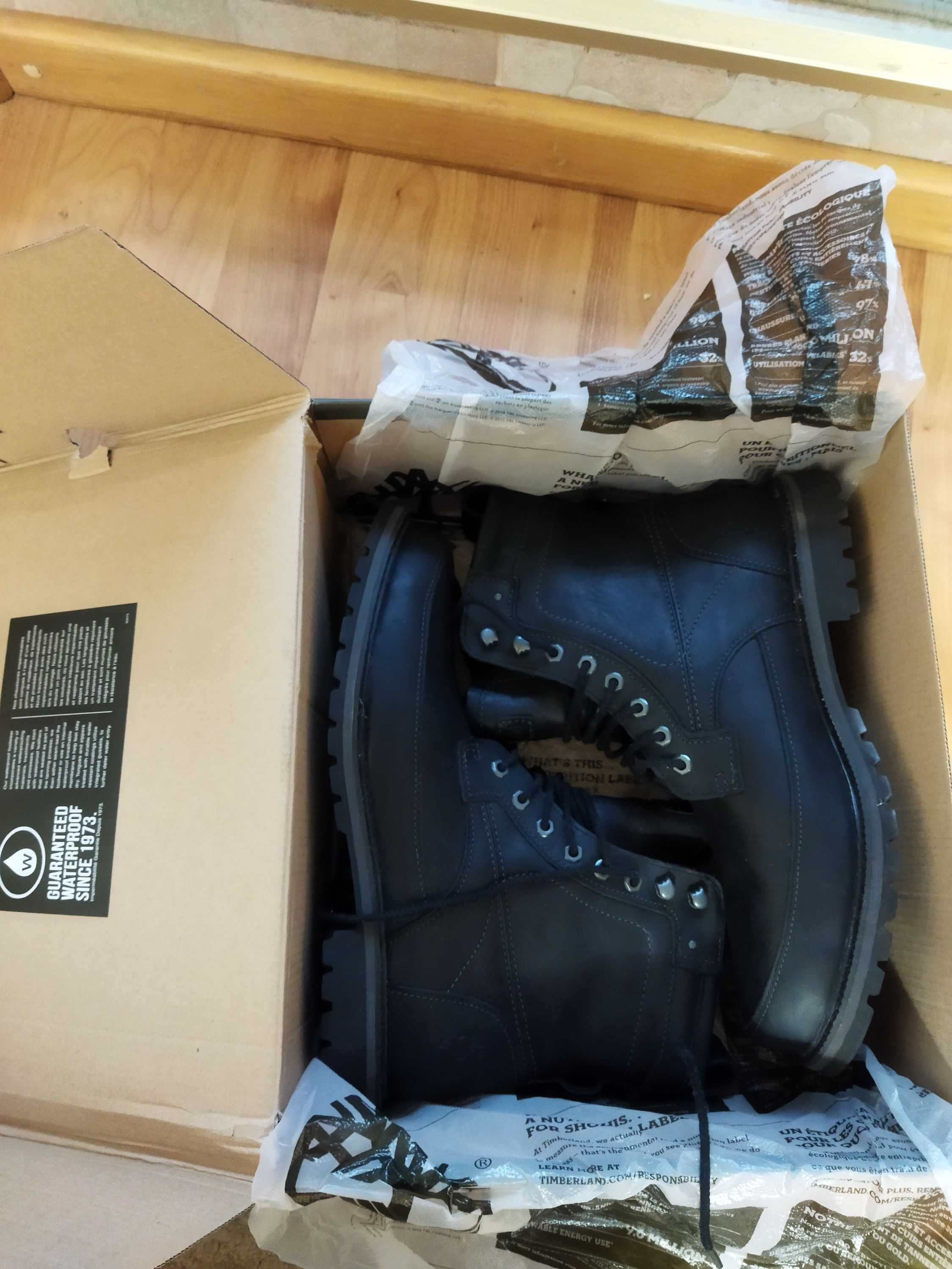 Ботинки мужские Timberland (США),кожа буйвола,оригинал,новые,р-р 44
