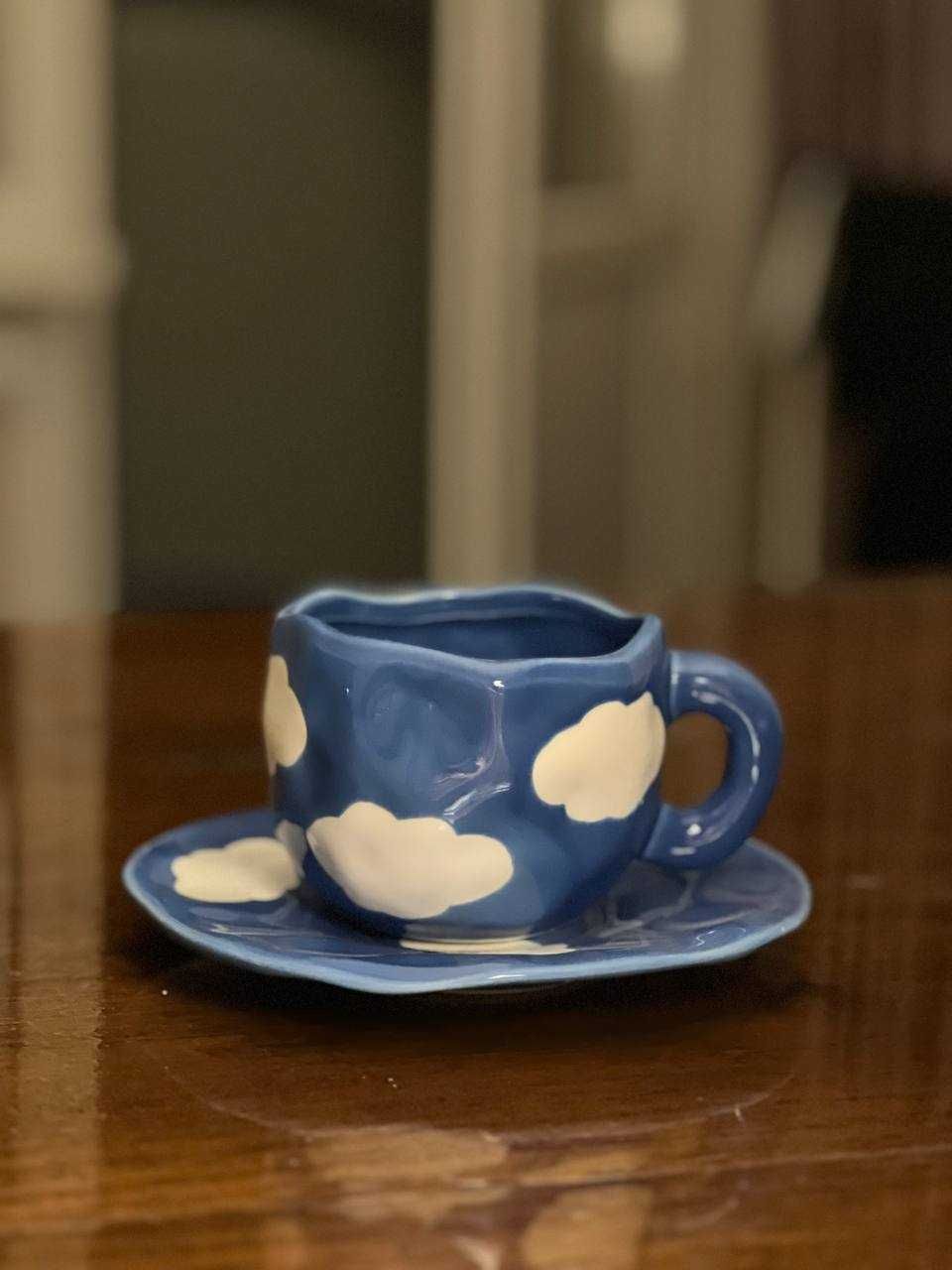 Чашка керамическая в handmade стиле