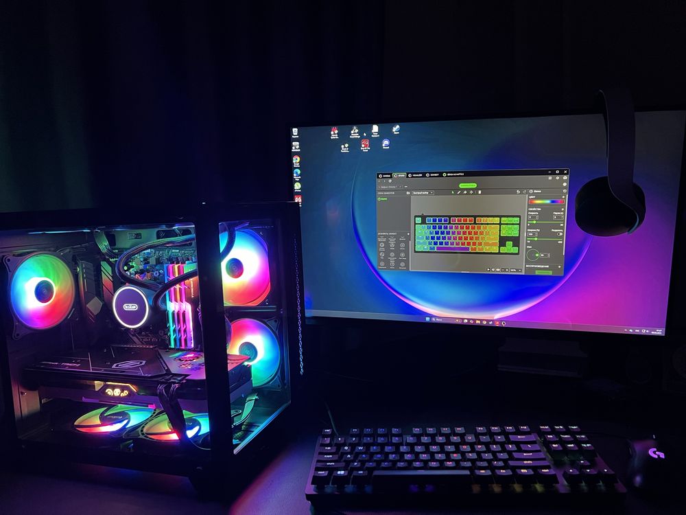 Мощный игровой компьютер Ryzen 5600x, 32gb, RX 5700 XT