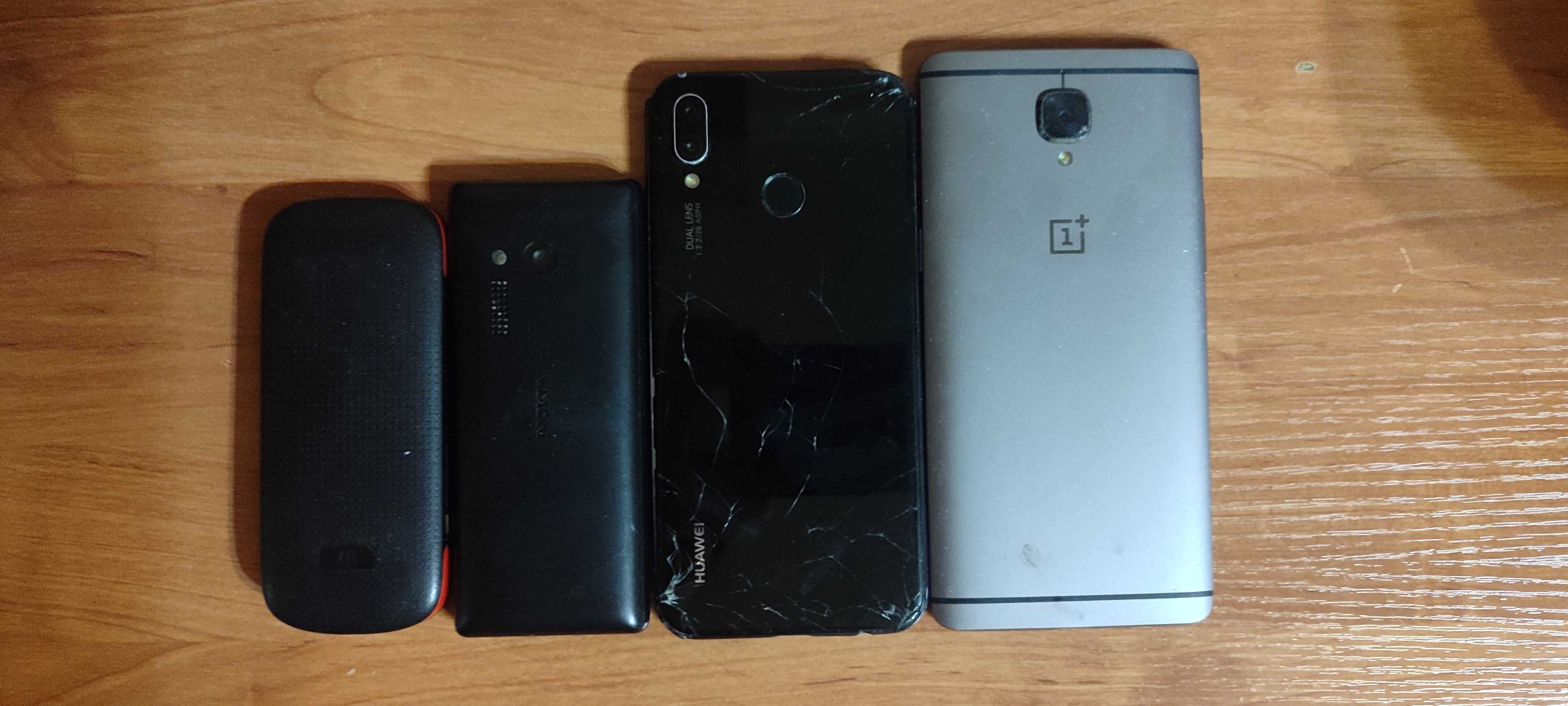 Продам на запчасти OnePlus 6T, Huawei P20 Lite. ZTE S183, Nokia 150