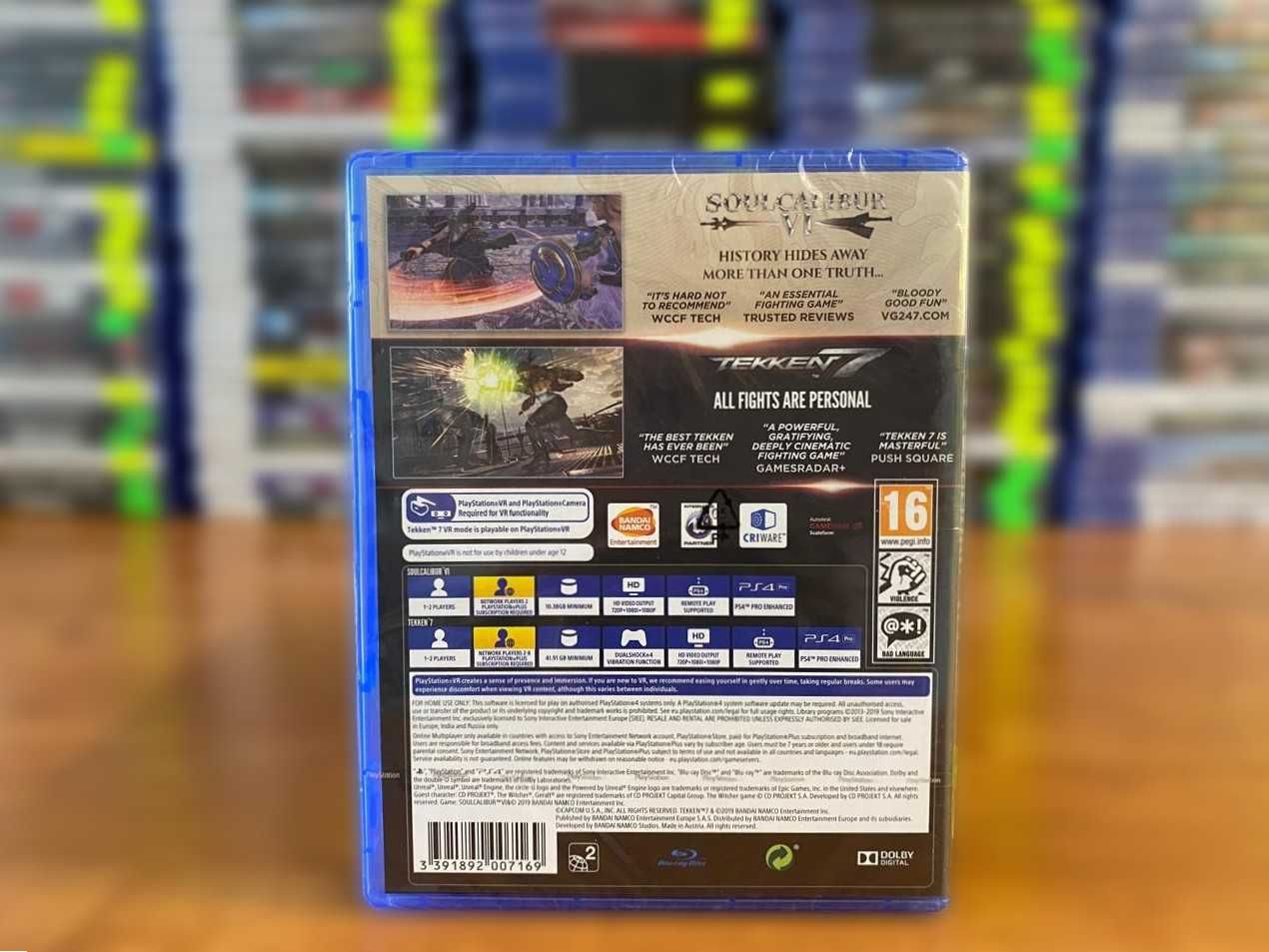 Новый Tekken 7+SoulCalibur VI PS4/PS5 Большой Выбор Дисков