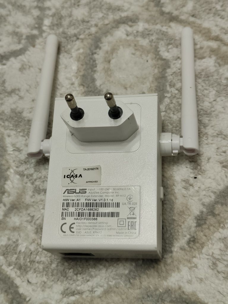 Wifi повторитель Asus rp-n12 точка доступа роутер