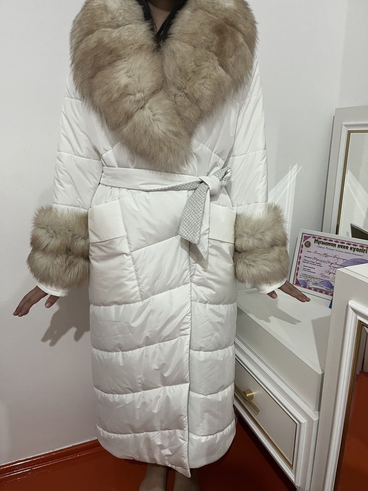 Куртка зимний,жағасы норка