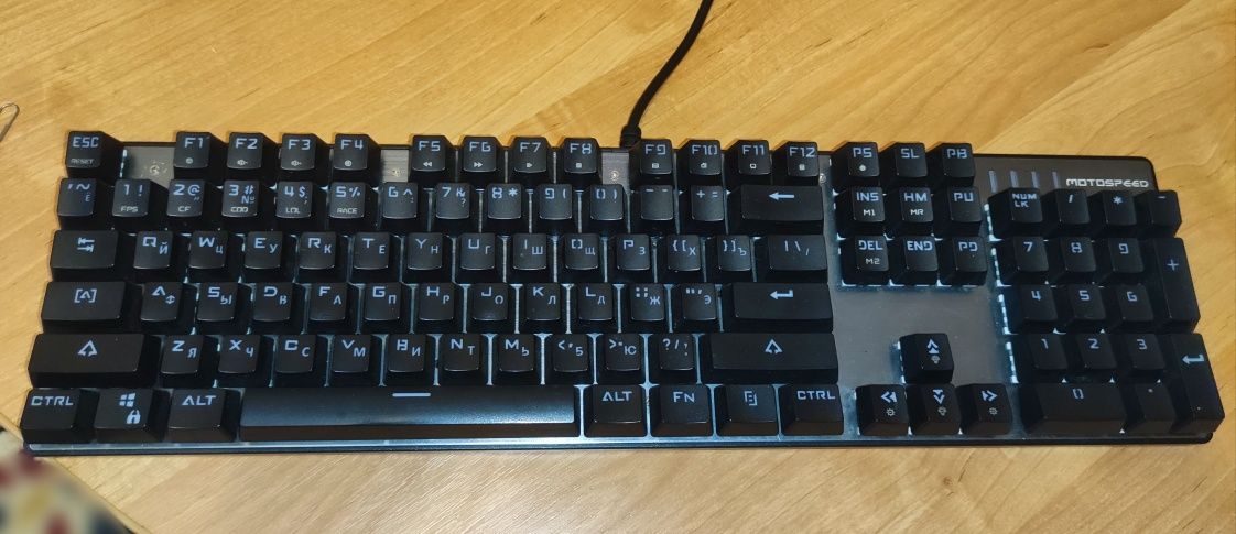 Механическая клавиатура Motospeed ck104 +мышь,usb hub