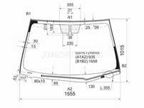 Стекло лобовое с обогревом щеток TOYOTA VENZA (PANORAMIC ROOF) 08-17 T
